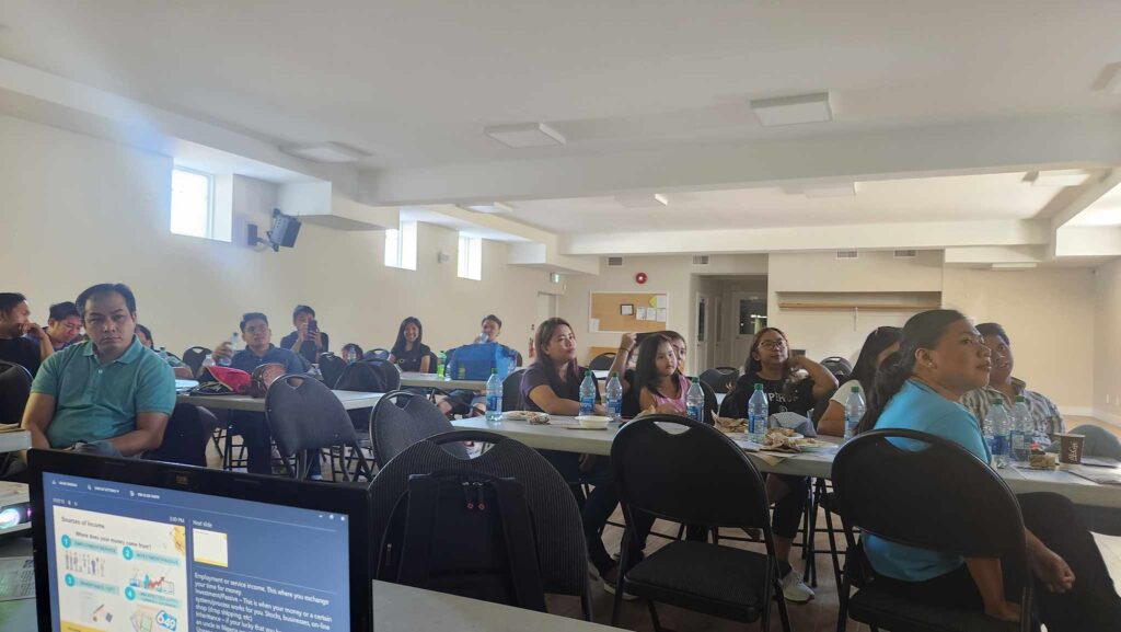 Financial Literacy session during the Post Arrival Orientation Seminar organized by the Philippine Consulate Vancouver